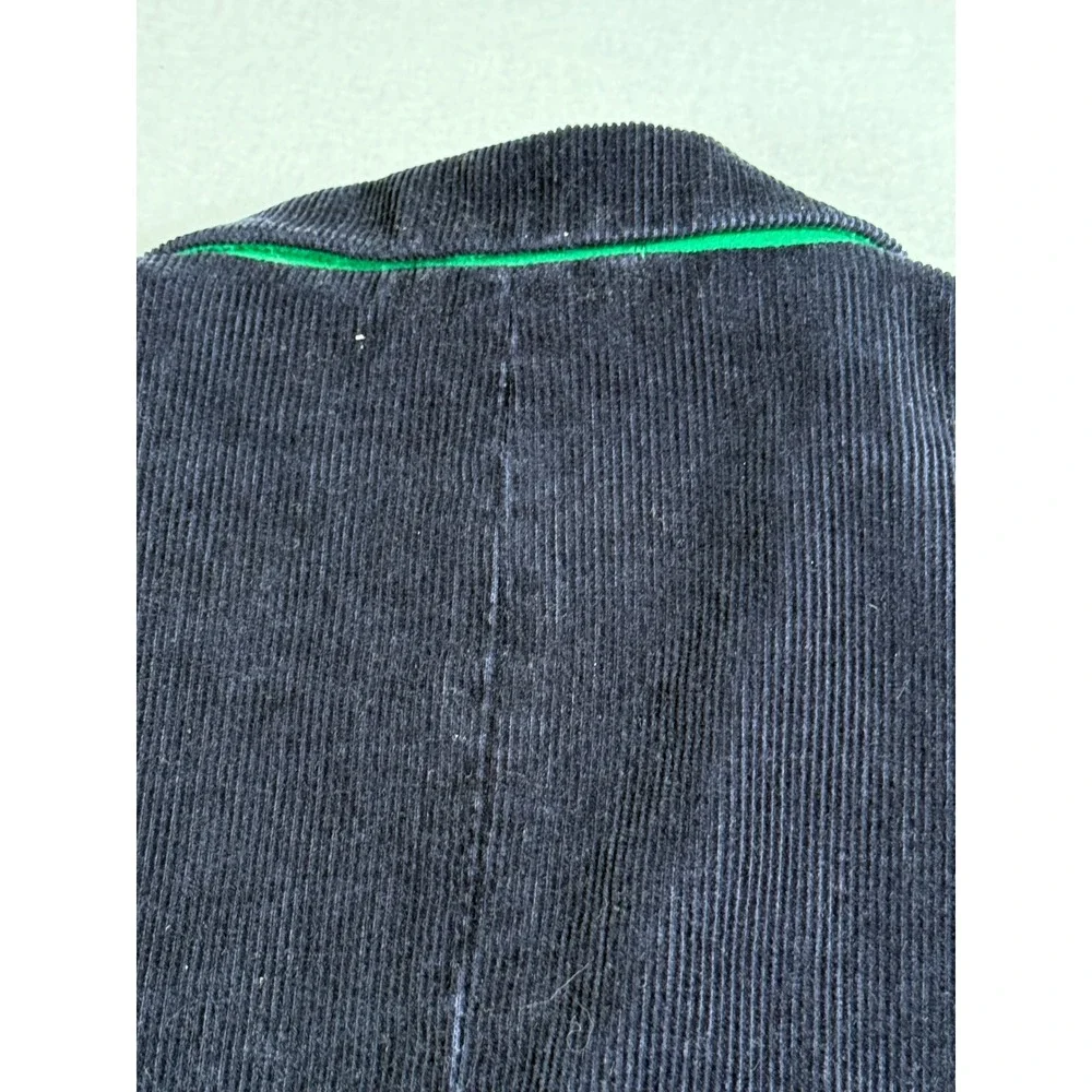 Tommy Hilfiger Corduroy‎ Blazer Jacket Boys Medium Navy Blue Elbow Patch Preppy